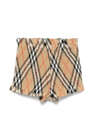 shorts in cotone check BURBERRY KIDS | 8100543B9368